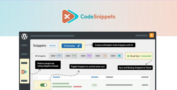 Code Snippets Pro 3.9.6 – WordPress Code Snippets Manager