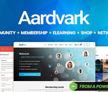Aardvark 4.6.2 – Community, Membership, BuddyPress Theme