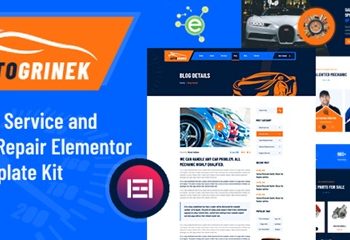 Aatogrinek Auto Service Car Repair Elementor Template