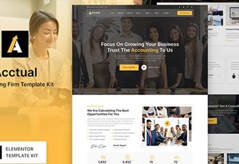 Acctual Accounting Firm Elementor Template Kit