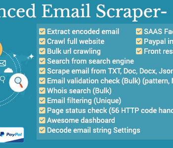 Advanced Email Scraper V1.1 - SaaS Pack
