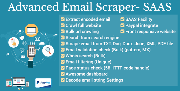 Advanced Email Scraper V1.1 - SaaS Pack